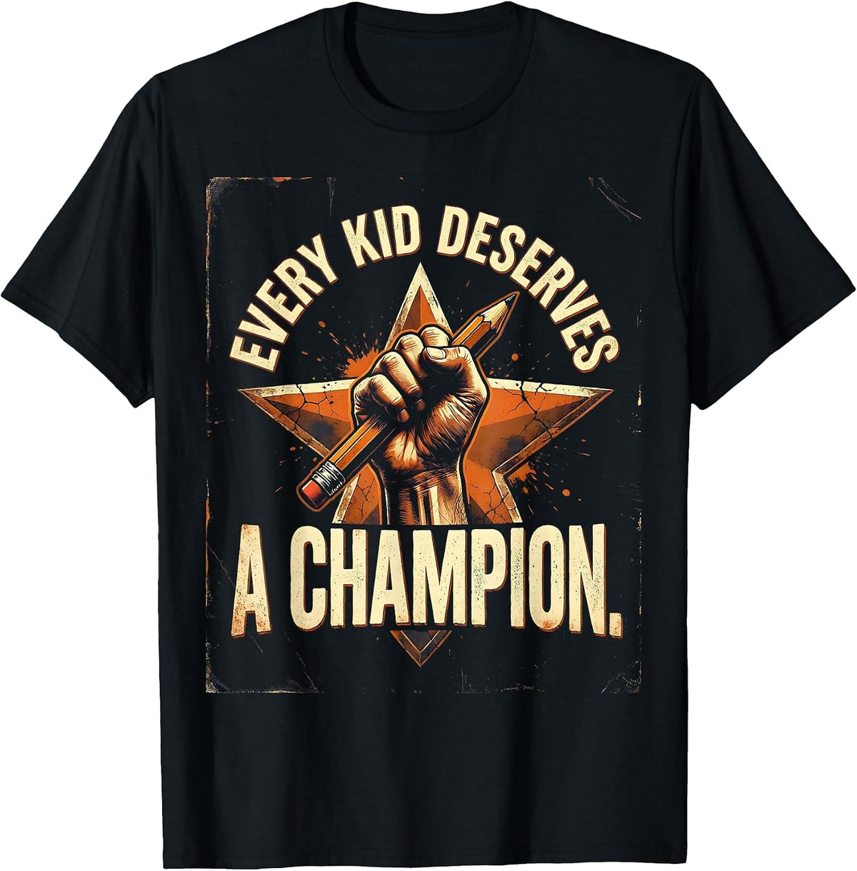 Men's Every Kid Deserves a Champion Sped Teacher T-Shirt - Black