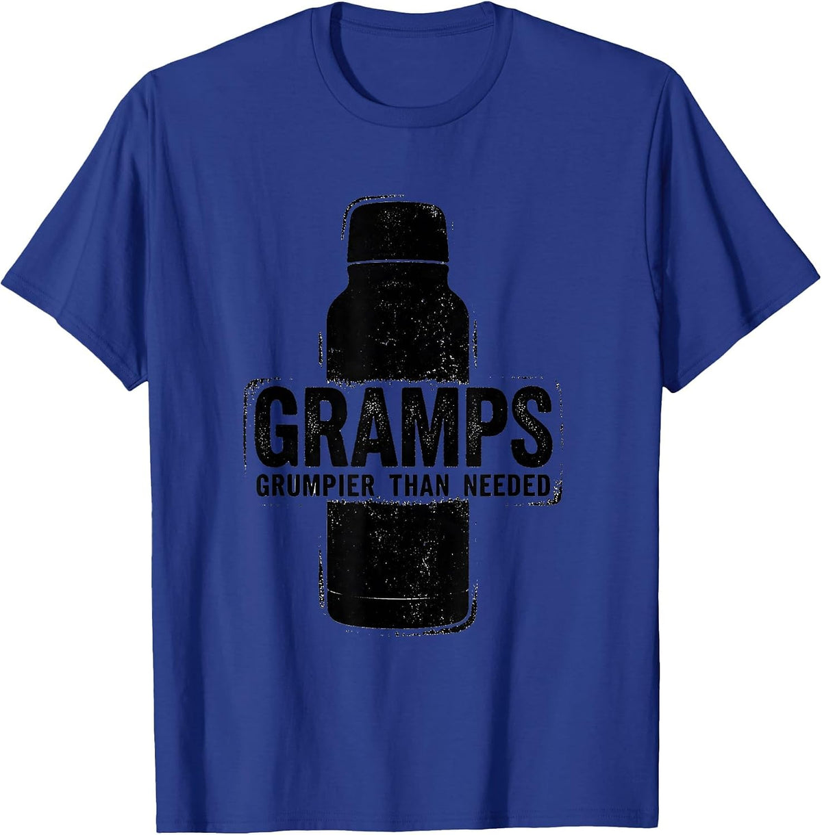 Men's Gramps — Grumpier Than Needed Funny Grumpy Grandpa Christmas T-Shirt - Royal Blue