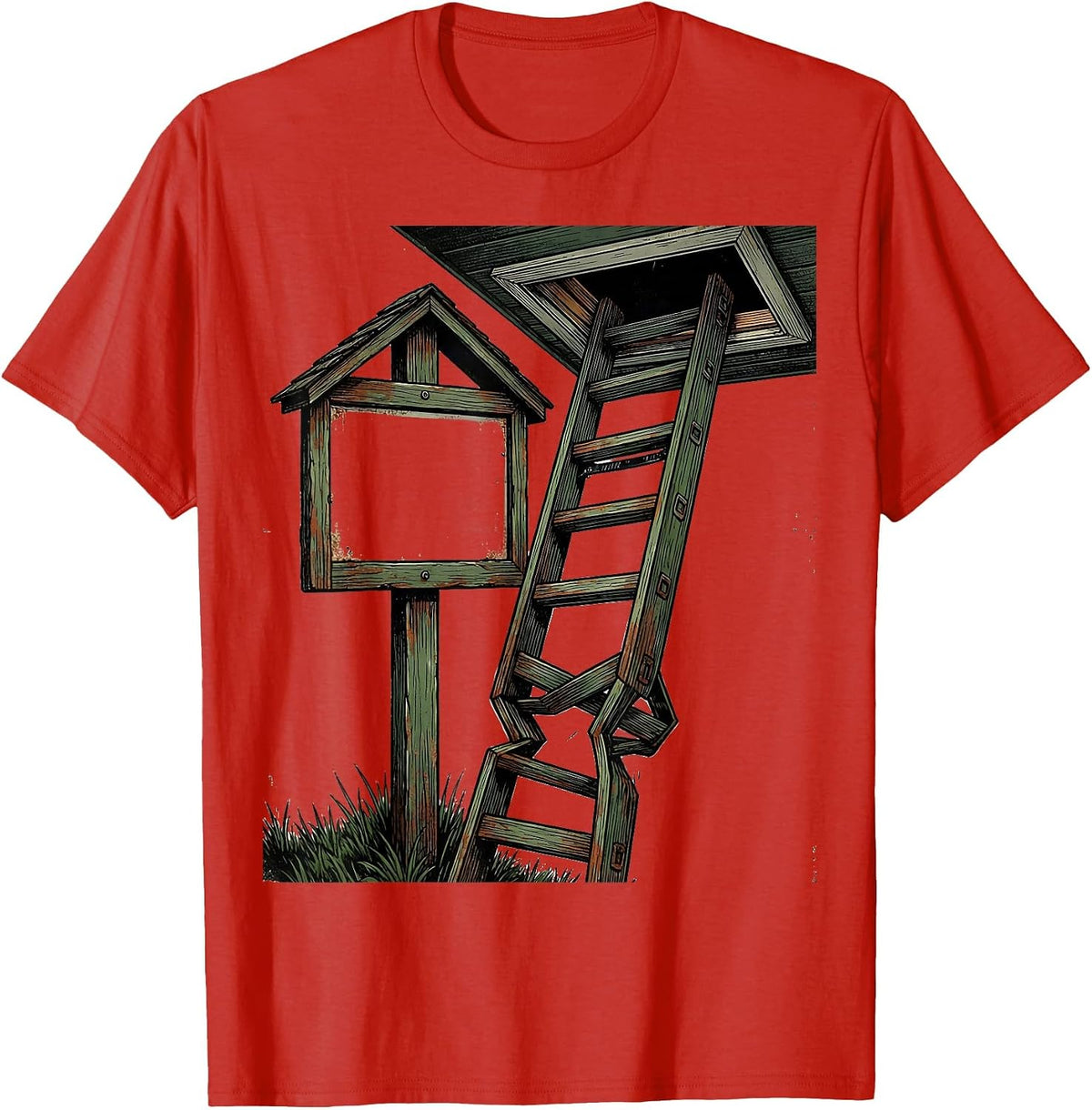Men's Worn Yard Sign Realtor Humor Real Estate Agent Gift T-Shirt - Red