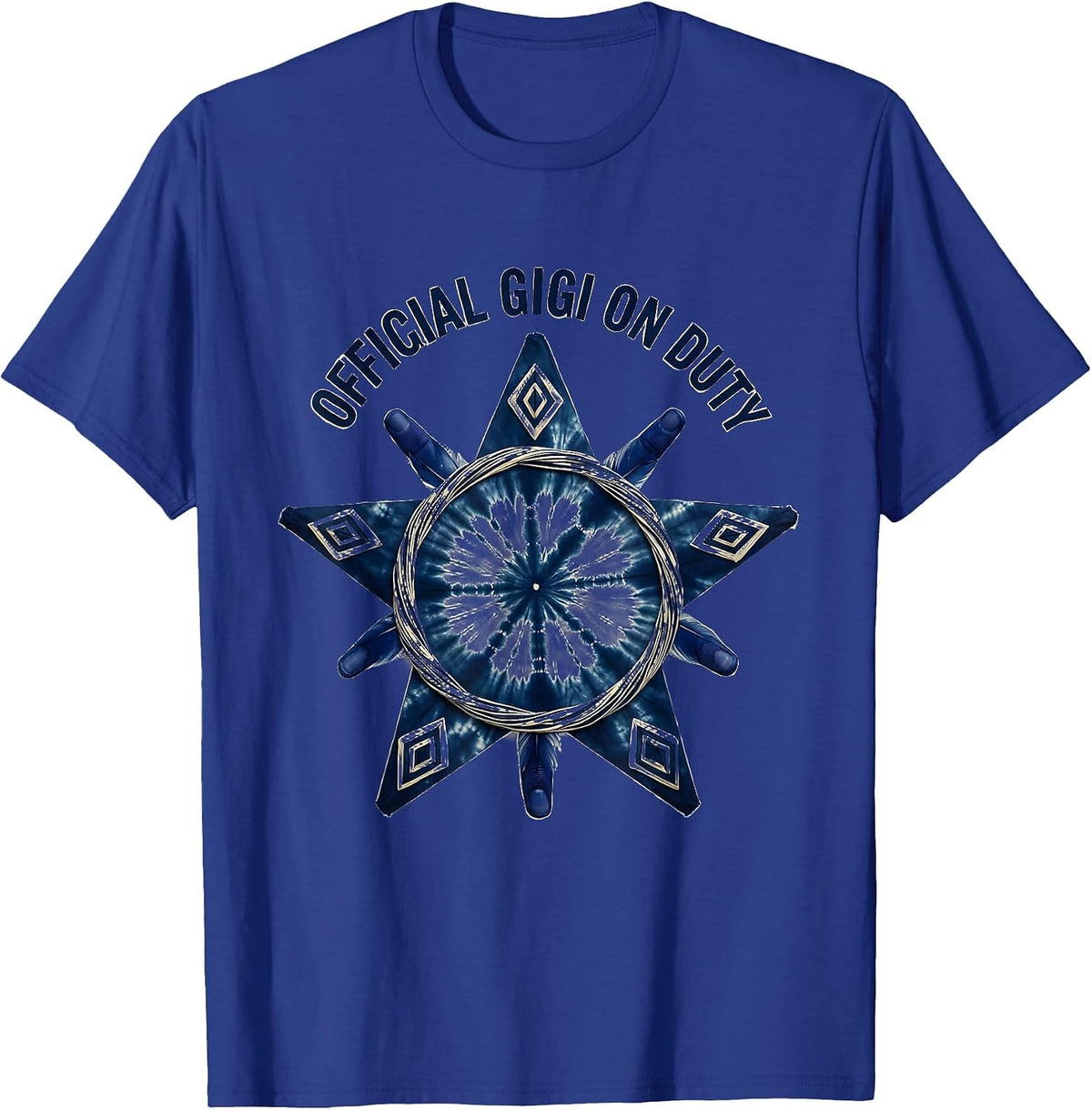 Men's Official Gigi On Duty Grandmother Design T-Shirt - Royal Blue