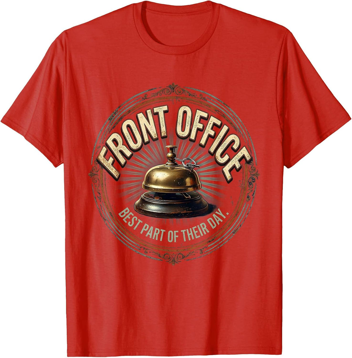 Men's Front Office Best Part Of Their Day Vintage Specials Teacher T-Shirt - Red