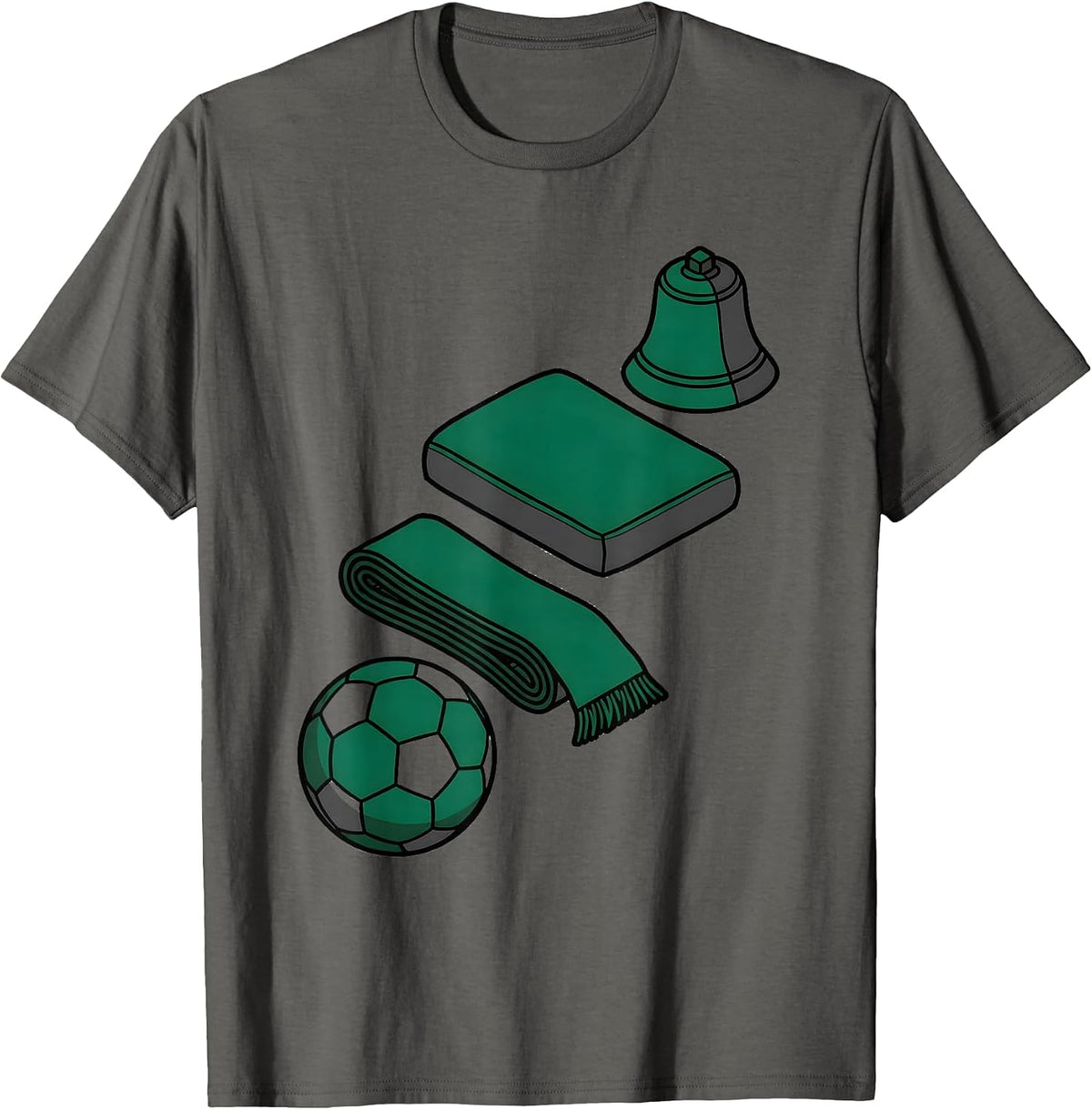 Men's Exploded Game-Day Fan Kit Soccer Mom Stadium Supporter T-Shirt - Asphalt Grey