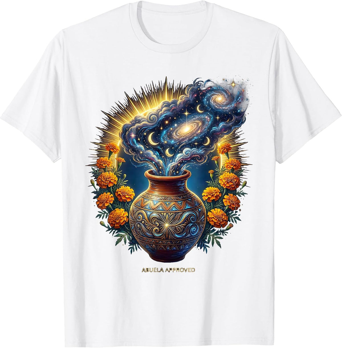 Men's Abuela Approved Latina Heritage Design T-Shirt - White