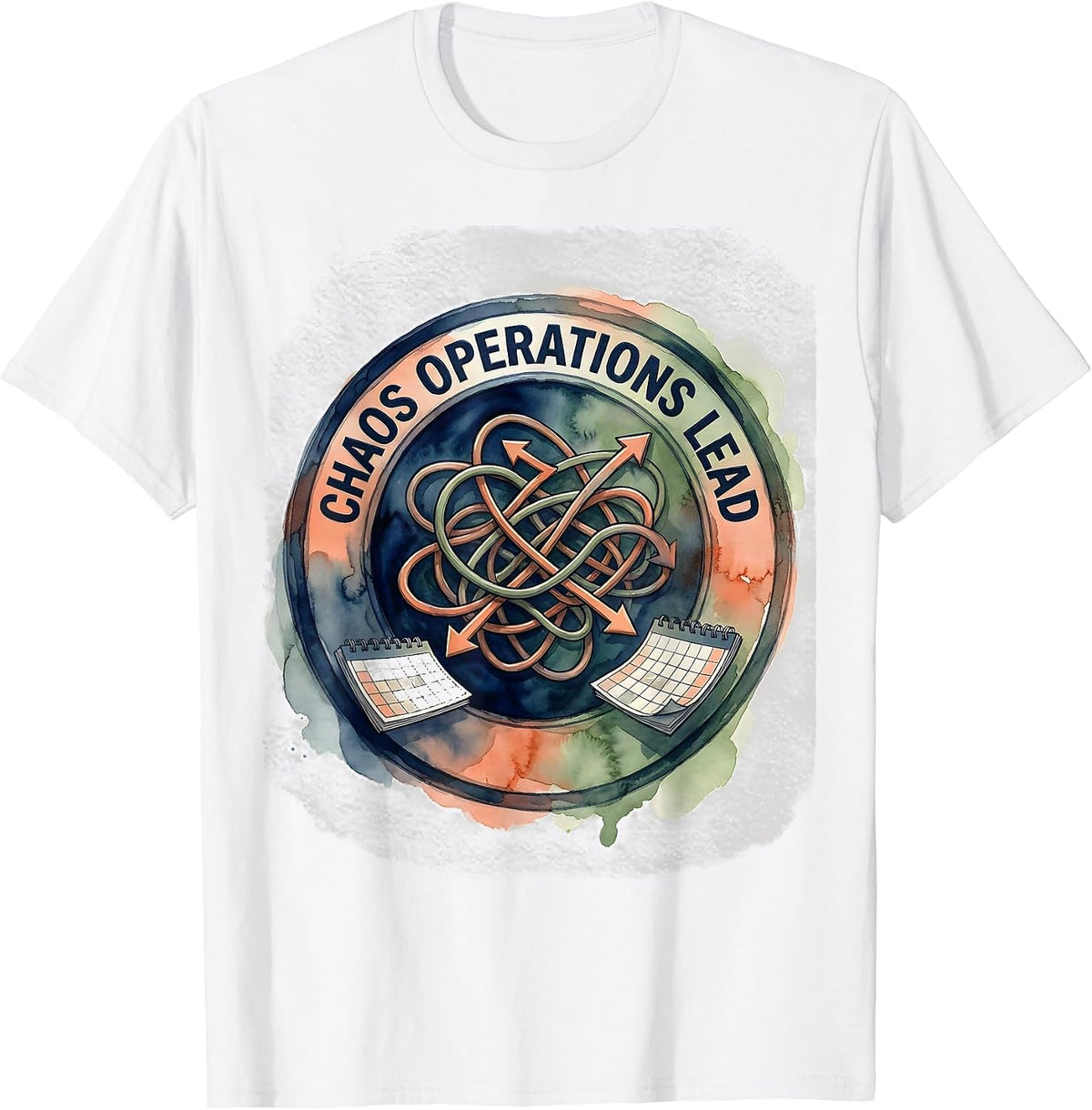 Men's CHAOS OPERATIONS LEAD Funny Sarcastic Humor Novelty T-Shirt - White