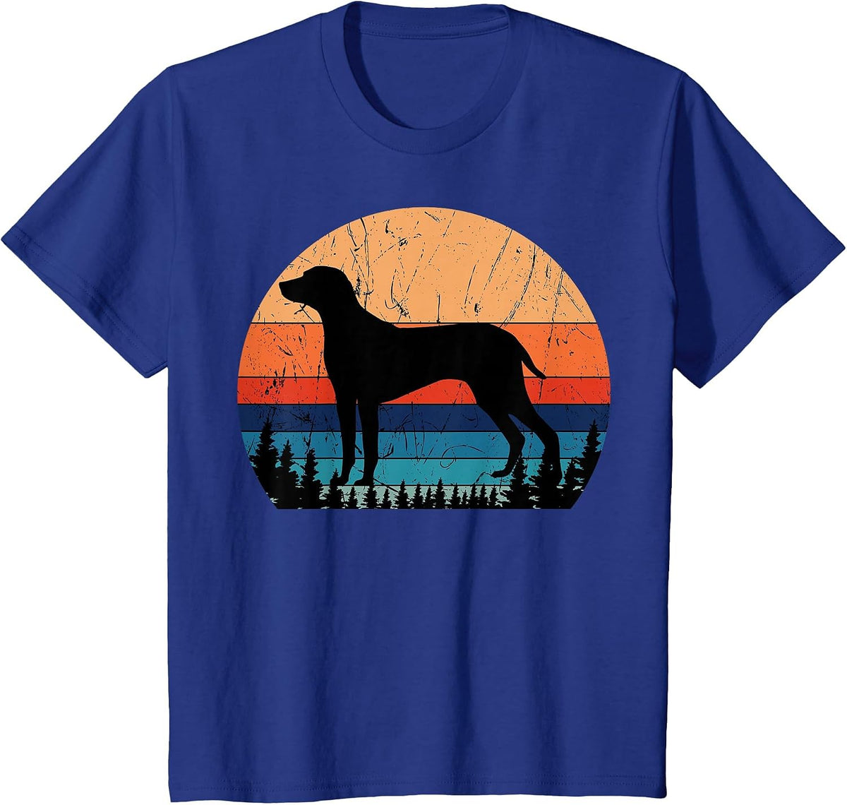 Vizsla Hungarian Retro Sport Hunting Breeders T-Shirt - Royal Blue