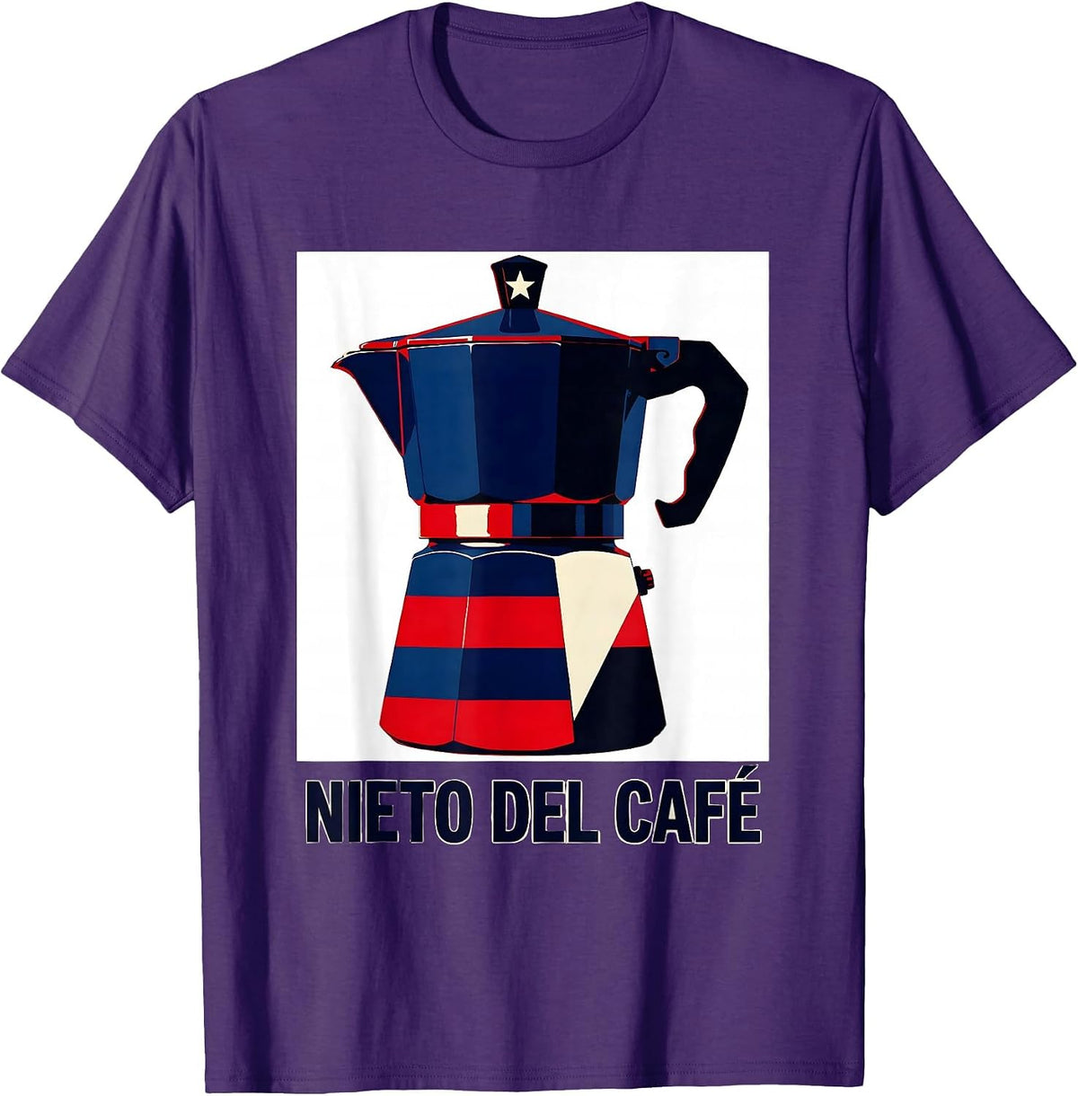 Nieto Del Café Cuban Heritage Pride Abuelo Gift T-Shirt - Purple