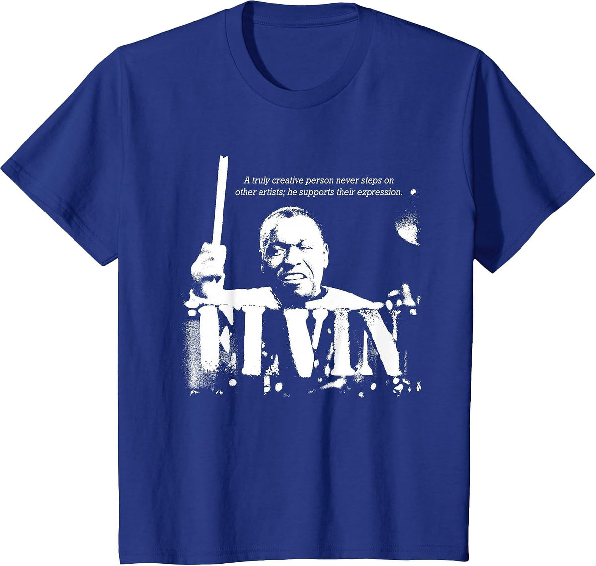 Elvin Jazz Wisdom Drummer Musician (1 Colour) T-Shirt - Royal Blue