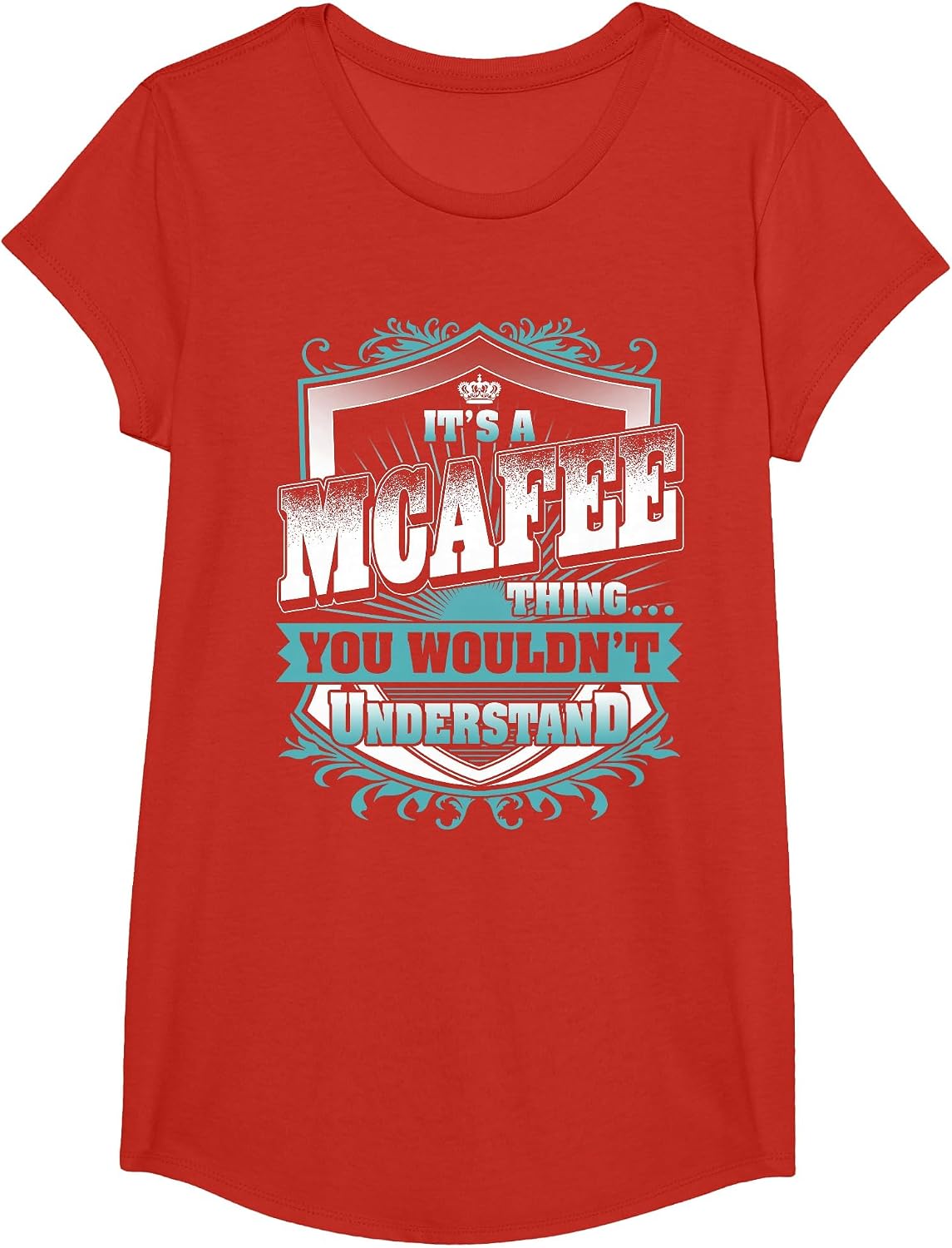 It's A MCAFEE Thing You Wouldn't Understand Name Vintage T-Shirt - Girls Red