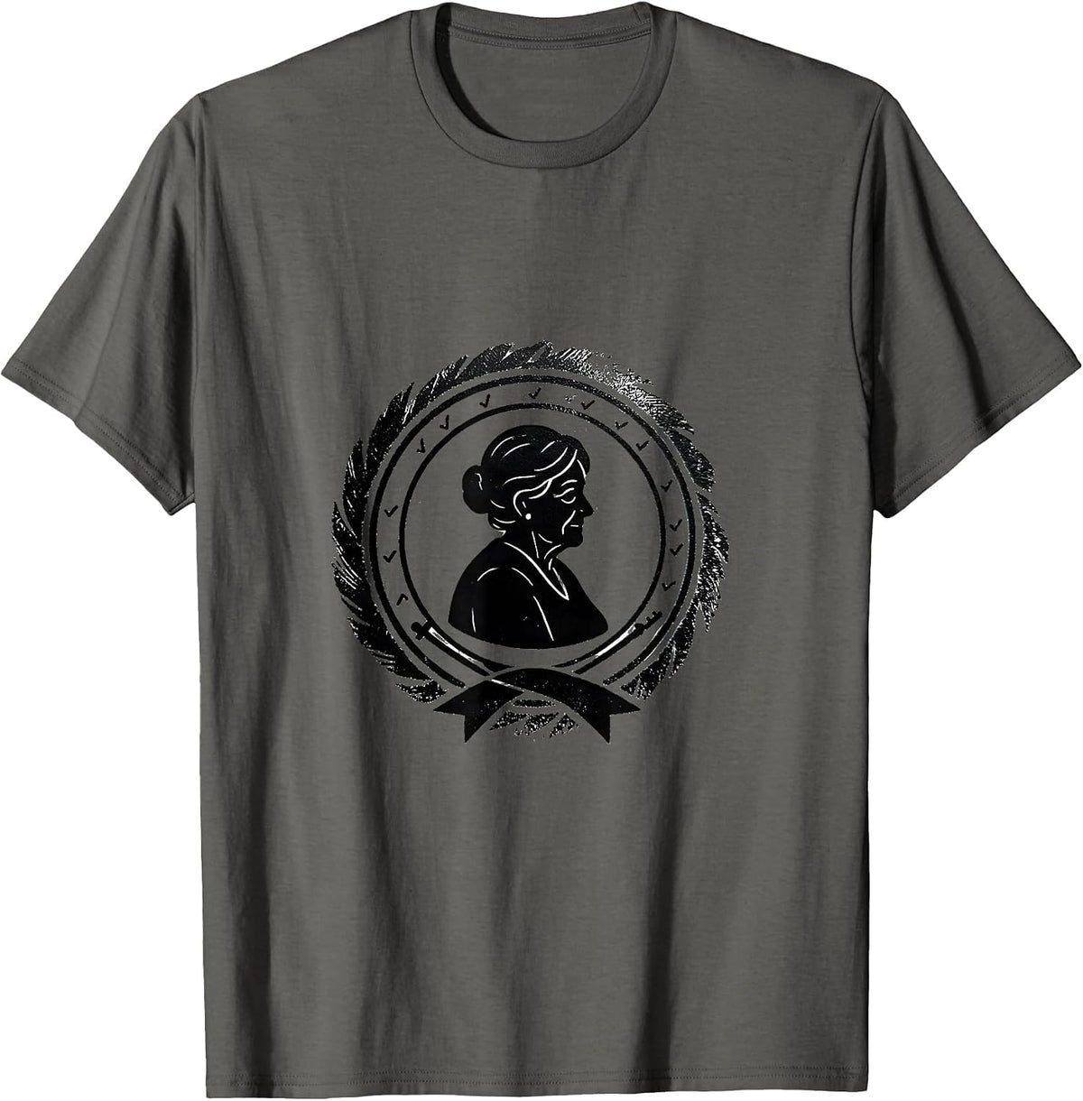 Men's Gigi Grandma Stamp Grandma Humor Gift T-Shirt - Asphalt Grey