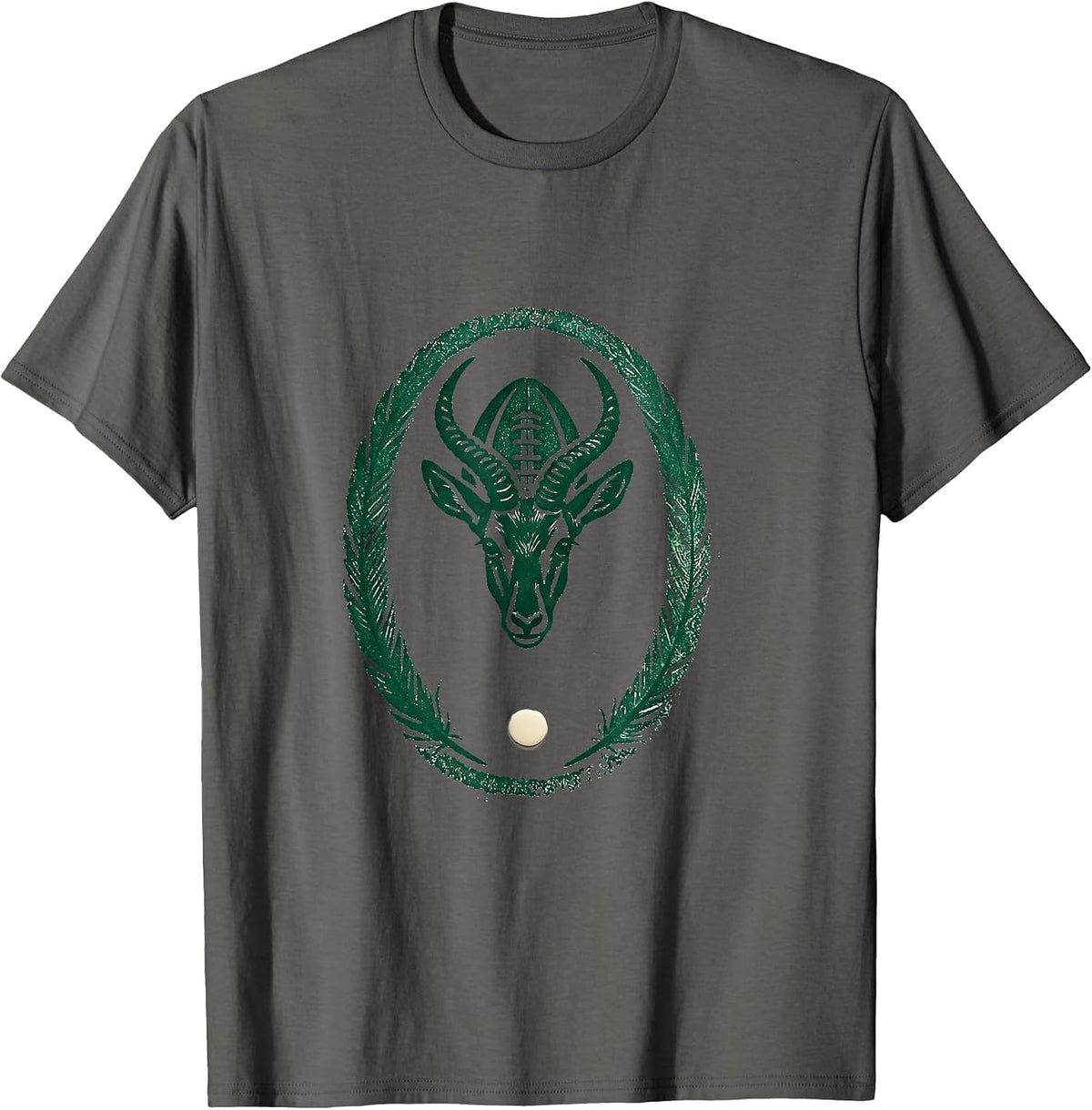 Springbok Rugby Stamp South African National Pride T-Shirt - Asphalt Grey