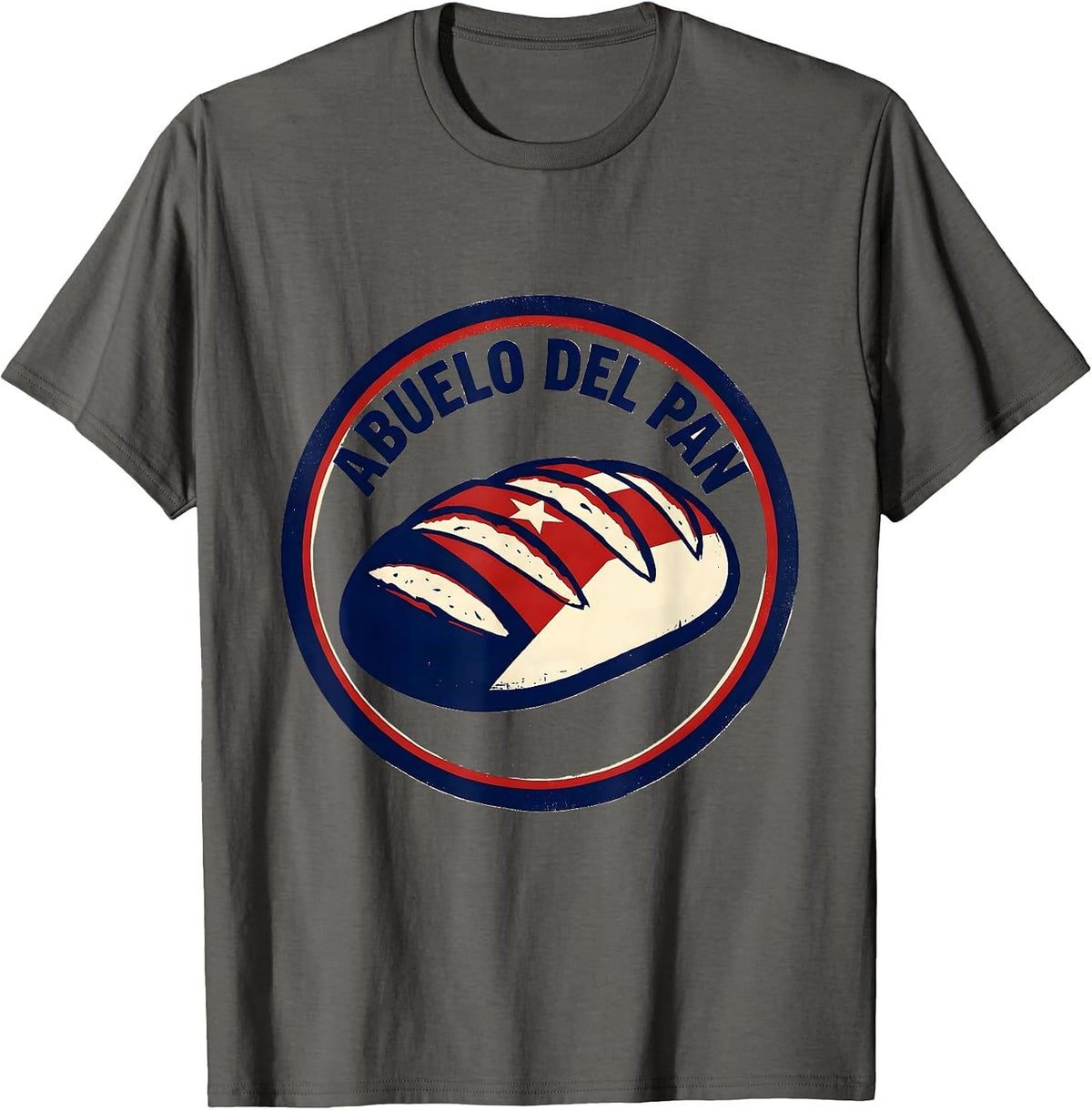 Abuelo Del Pan Cuban Heritage Family Humor T-Shirt - Asphalt Grey