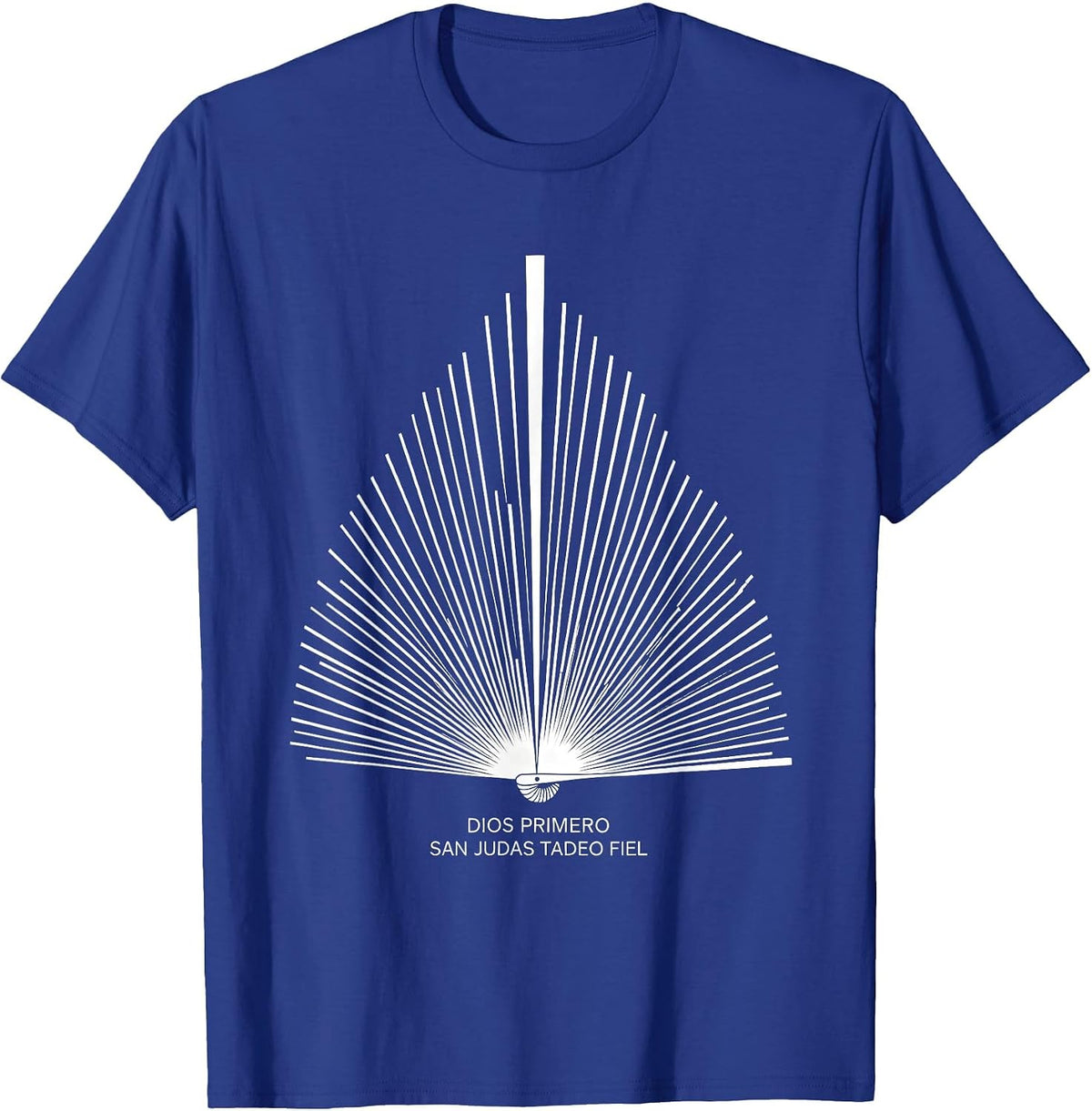 Dios Primero San Judas Tadeo Fiel Devotional Faith Spanish T-Shirt - Royal Blue