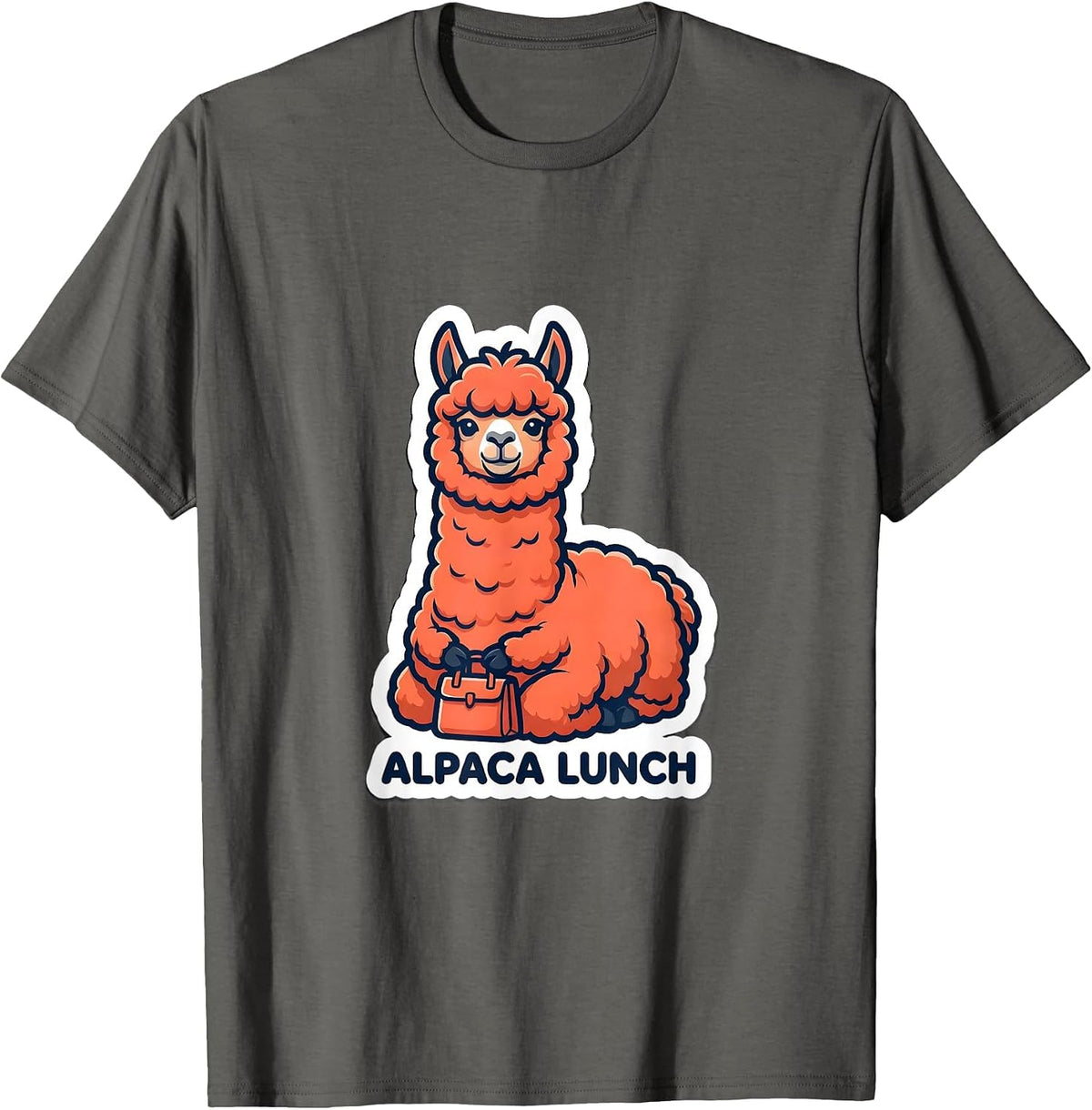 Alpaca Lunch Funny Alpaca Yoga Paramedic Humor T-Shirt - Asphalt Grey