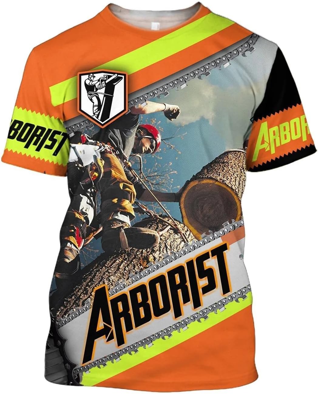 Arborist Carpenter Worker T-Shirts 3D Print Unisex Shirts Tee Short Sleeves Shirt Summer Top - C-dx-10
