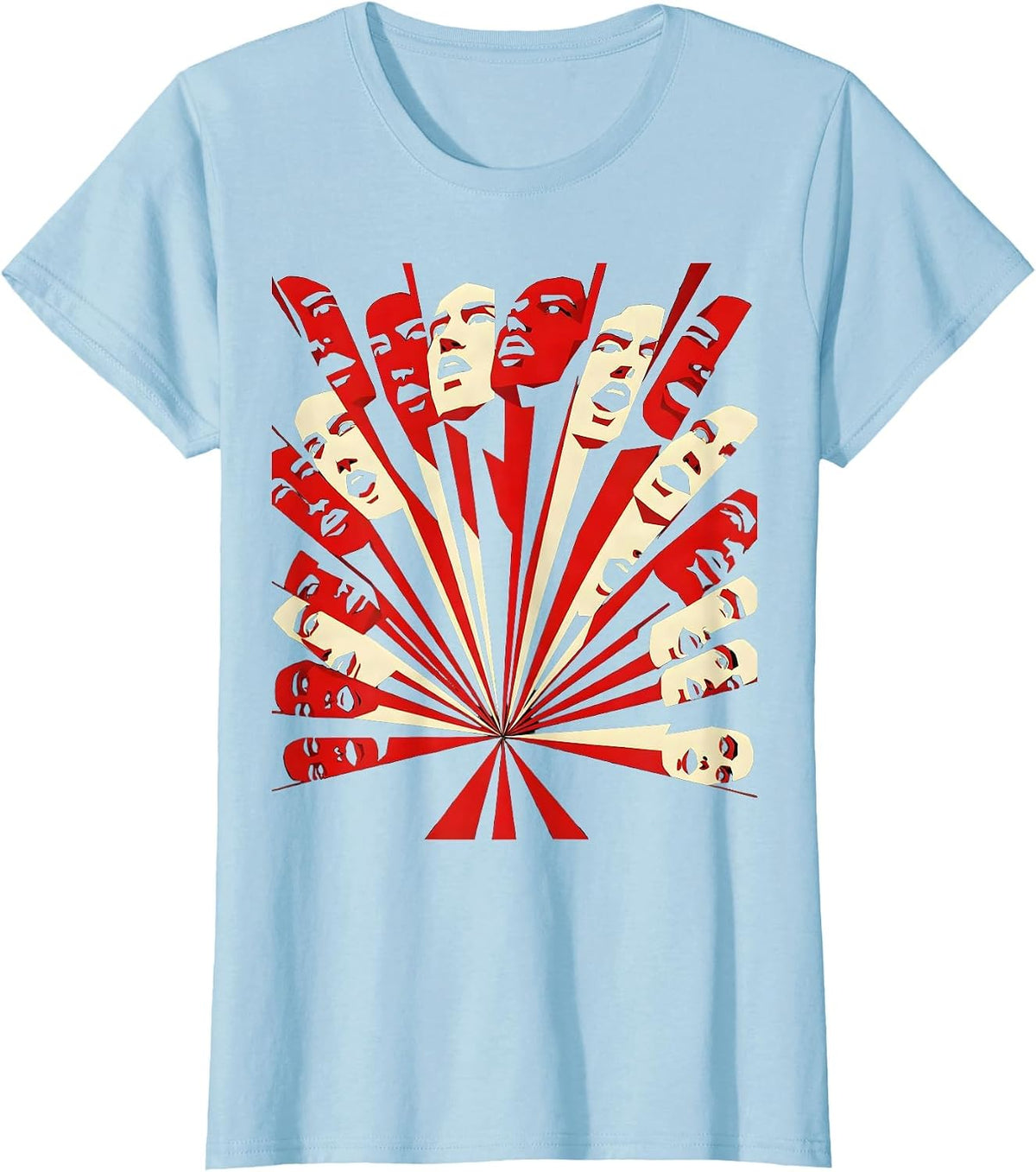 Women's We The People Diverse Choir Unity Graphic T-Shirt - Baby Blue