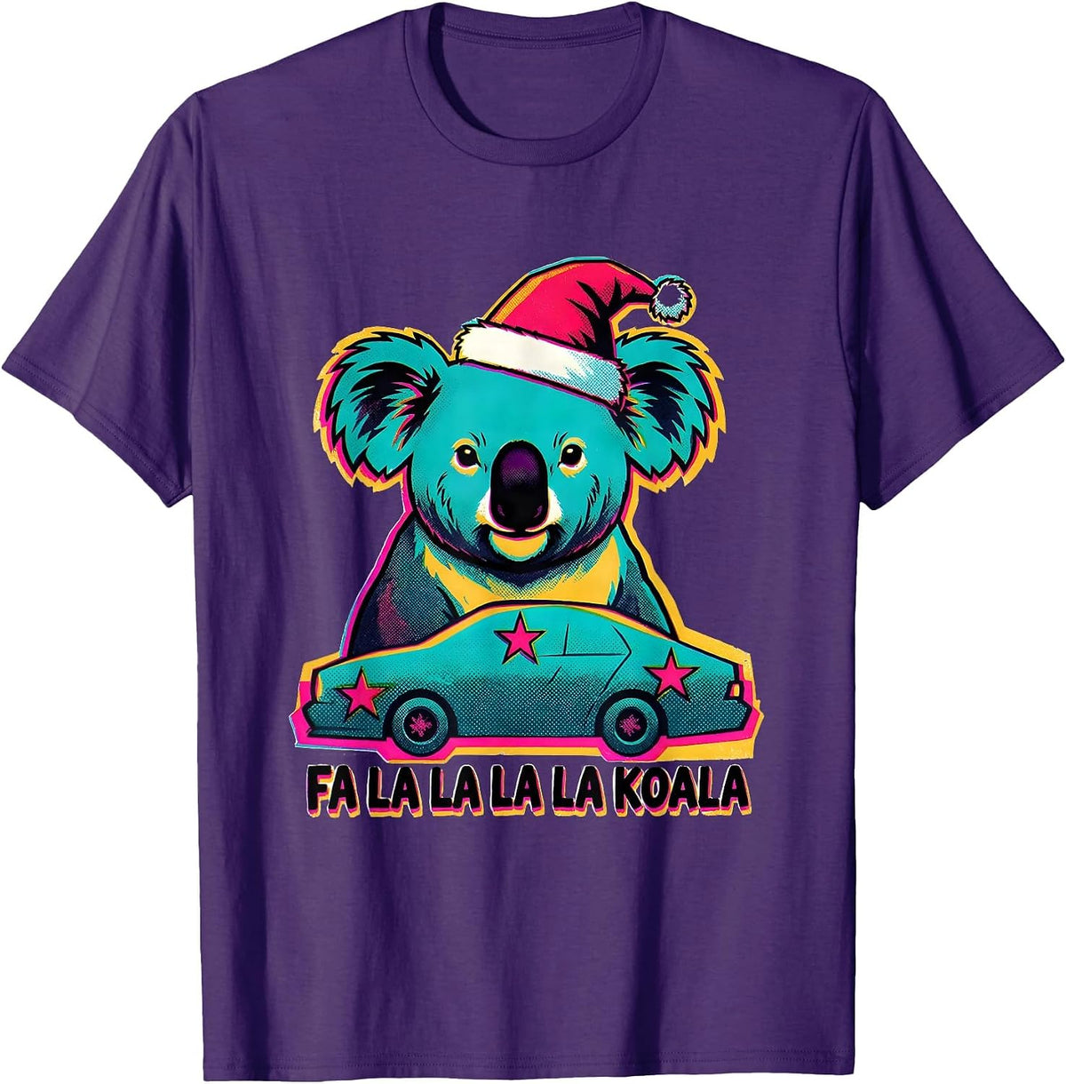 Men's Fa La La La La Koala Funny Koala Lover Australian Animal T-Shirt - Purple