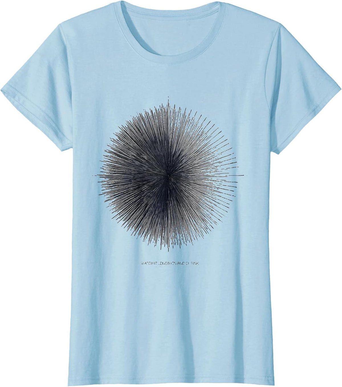 I Watch It Lengthen And Shrink Astronomy Moon Phases Lunar T-Shirt - Baby Blue