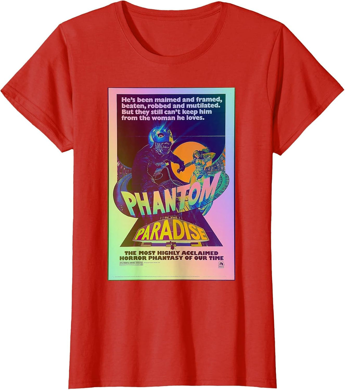 Movie Classic Poster Rock and roll Phantom T-Shirt - Red