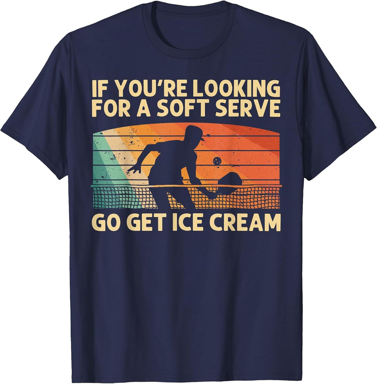 Pickleball Art for Men Women Pickleball Player Pickle Ball T-Shirt - Navy Blue