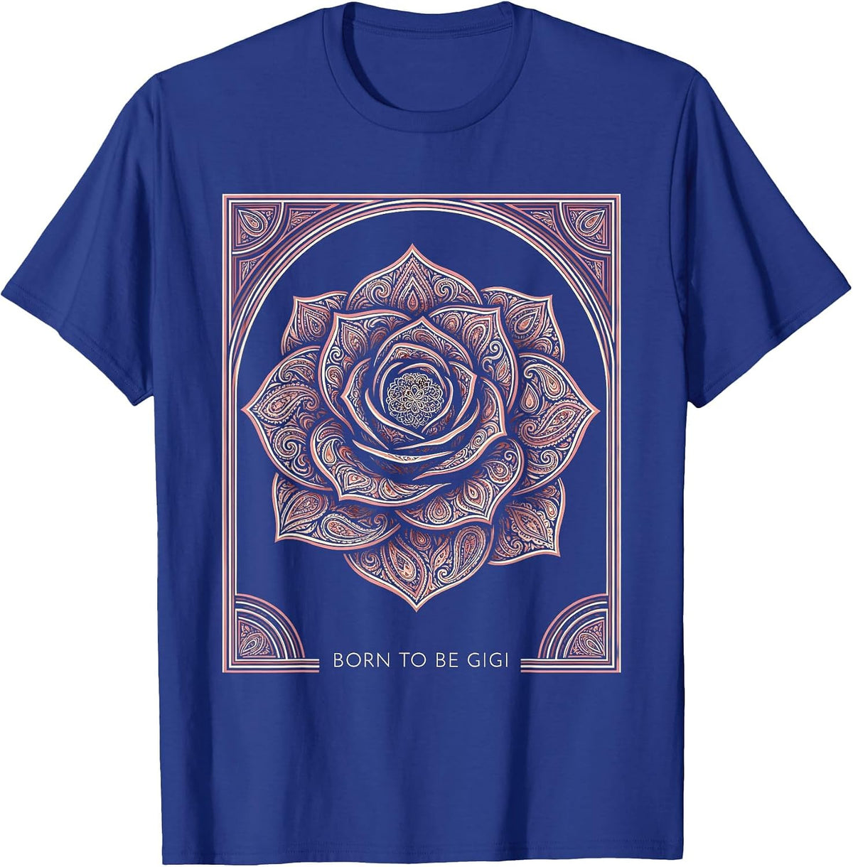 Men's Born to be Gigi Grandma Pride Design T-Shirt - Royal Blue