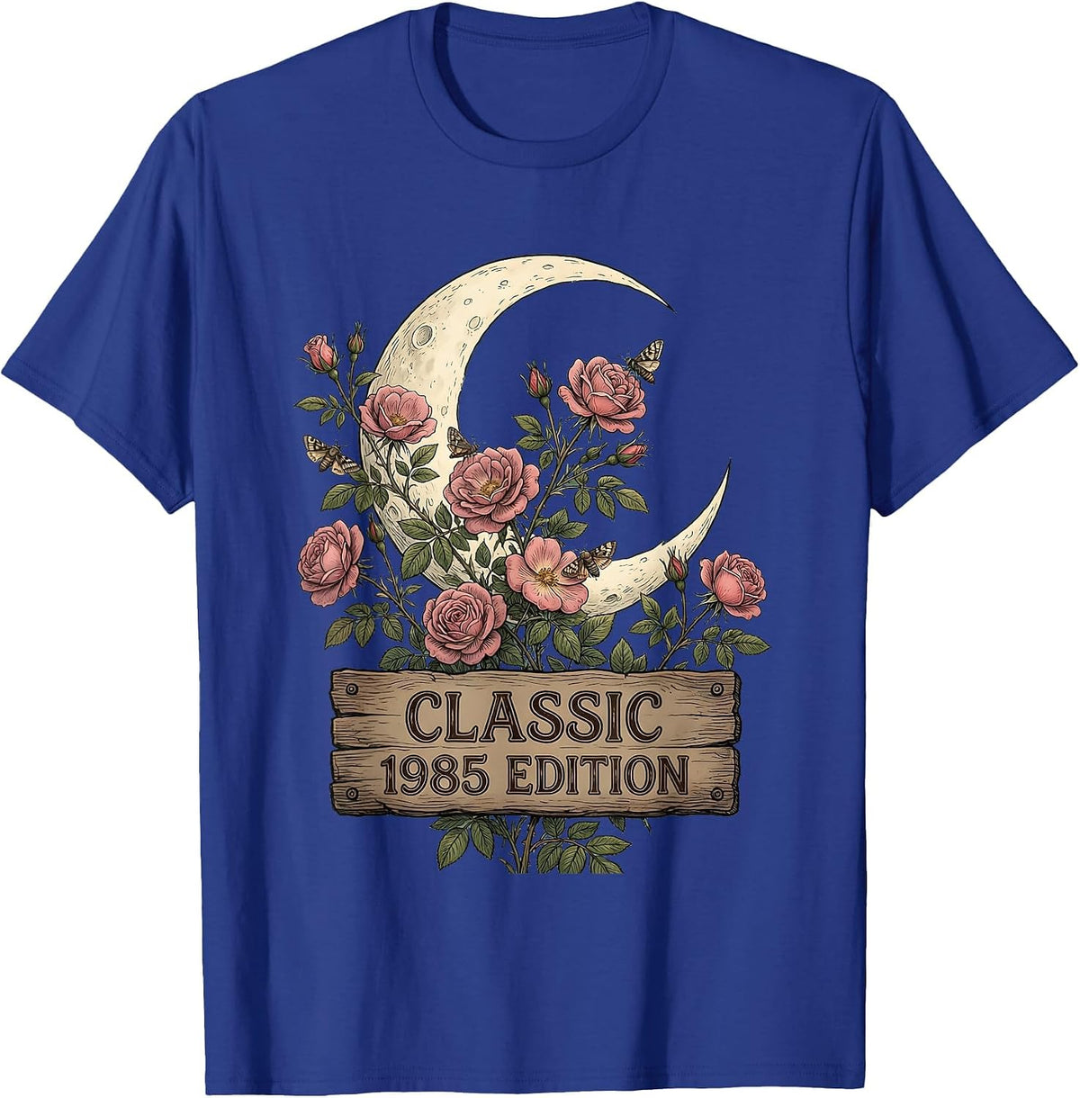 Vintage Classic 1985 Edition Birthday Design T-Shirt - Royal Blue