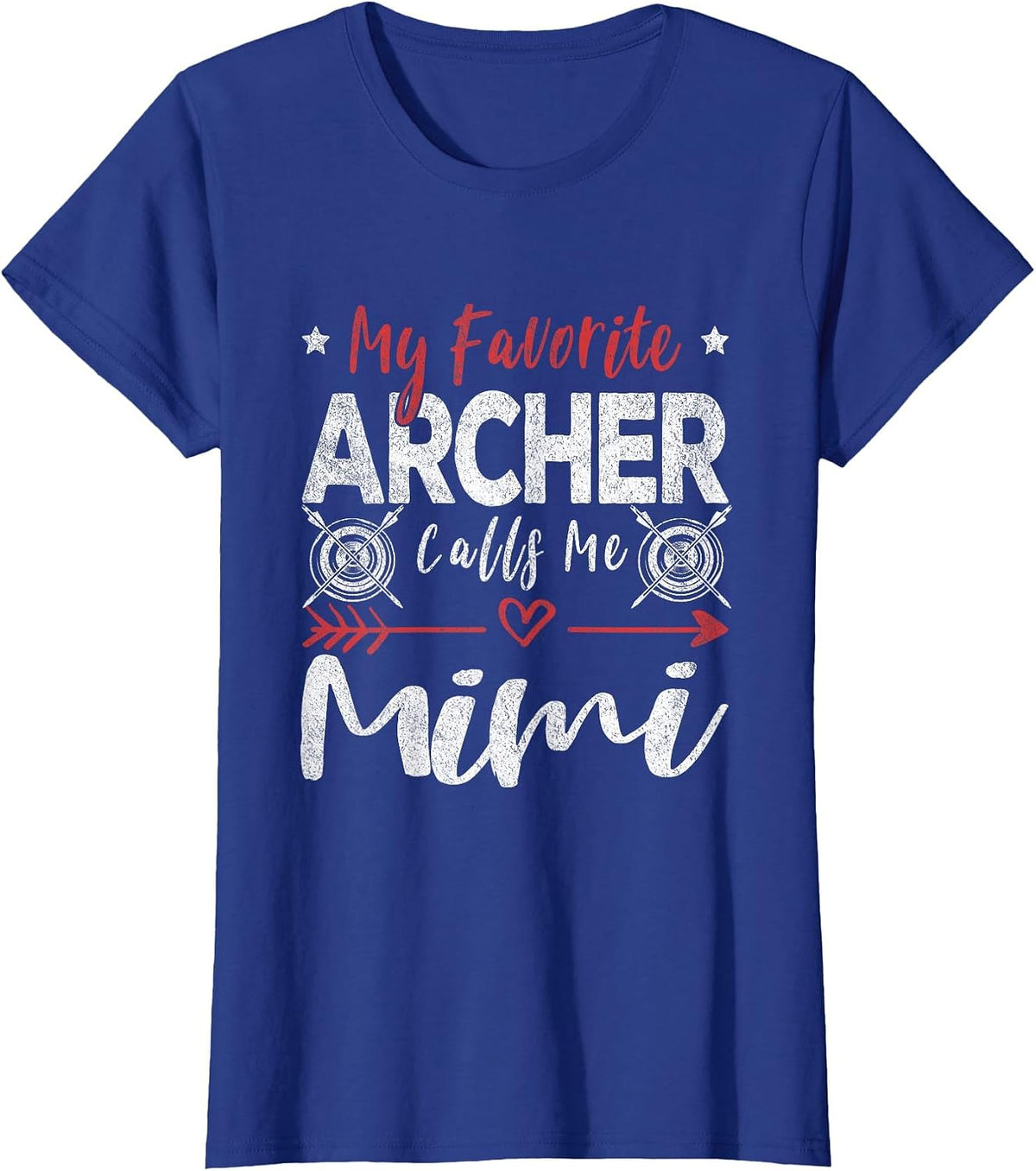 My Favorite Archer Calls Me Mimi Grandma Archery T-Shirt - Royal Blue