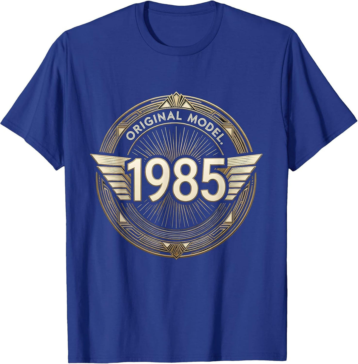 1985 Original Model Vintage Birth Year Design T-Shirt - Royal Blue