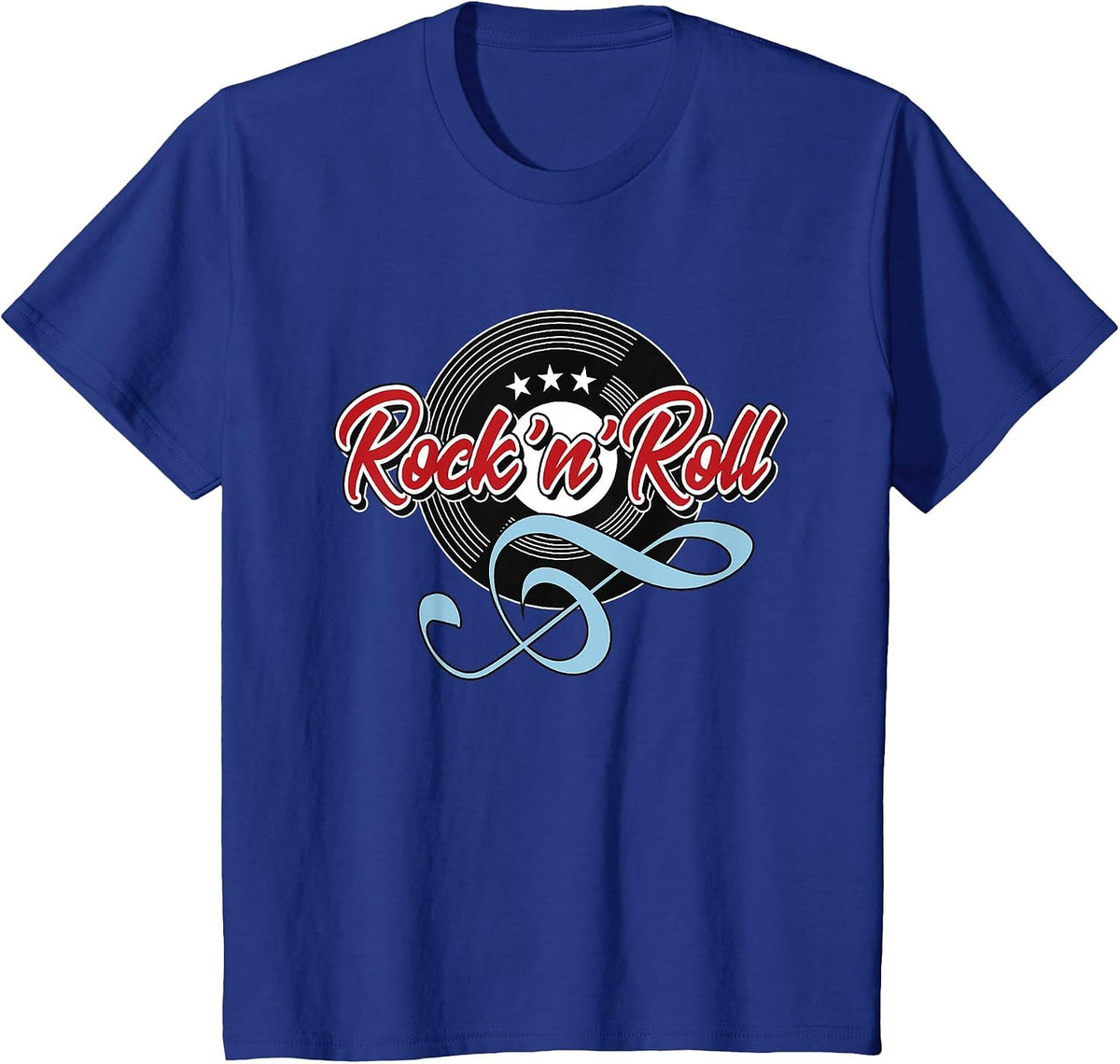 Rock N Roll 50s Sock Hop Dance Women Men Rockabilly Greaser T-Shirt - Royal Blue
