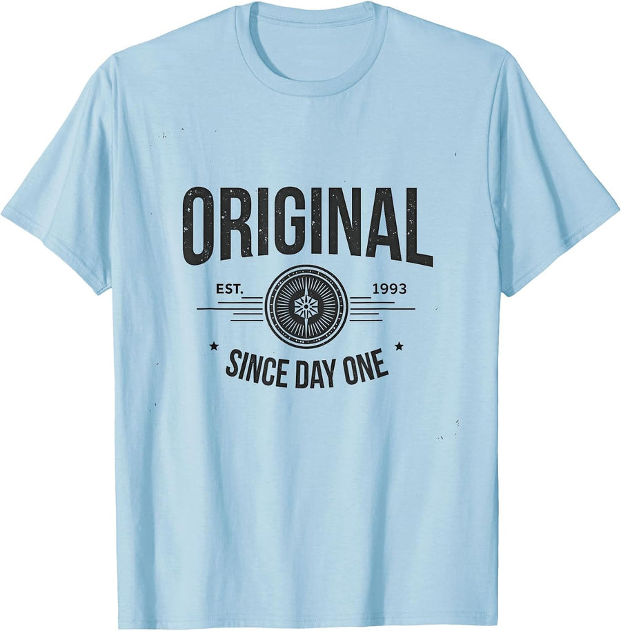 Original Since Day One Vintage 1985 Mens Design T-Shirt - Baby Blue