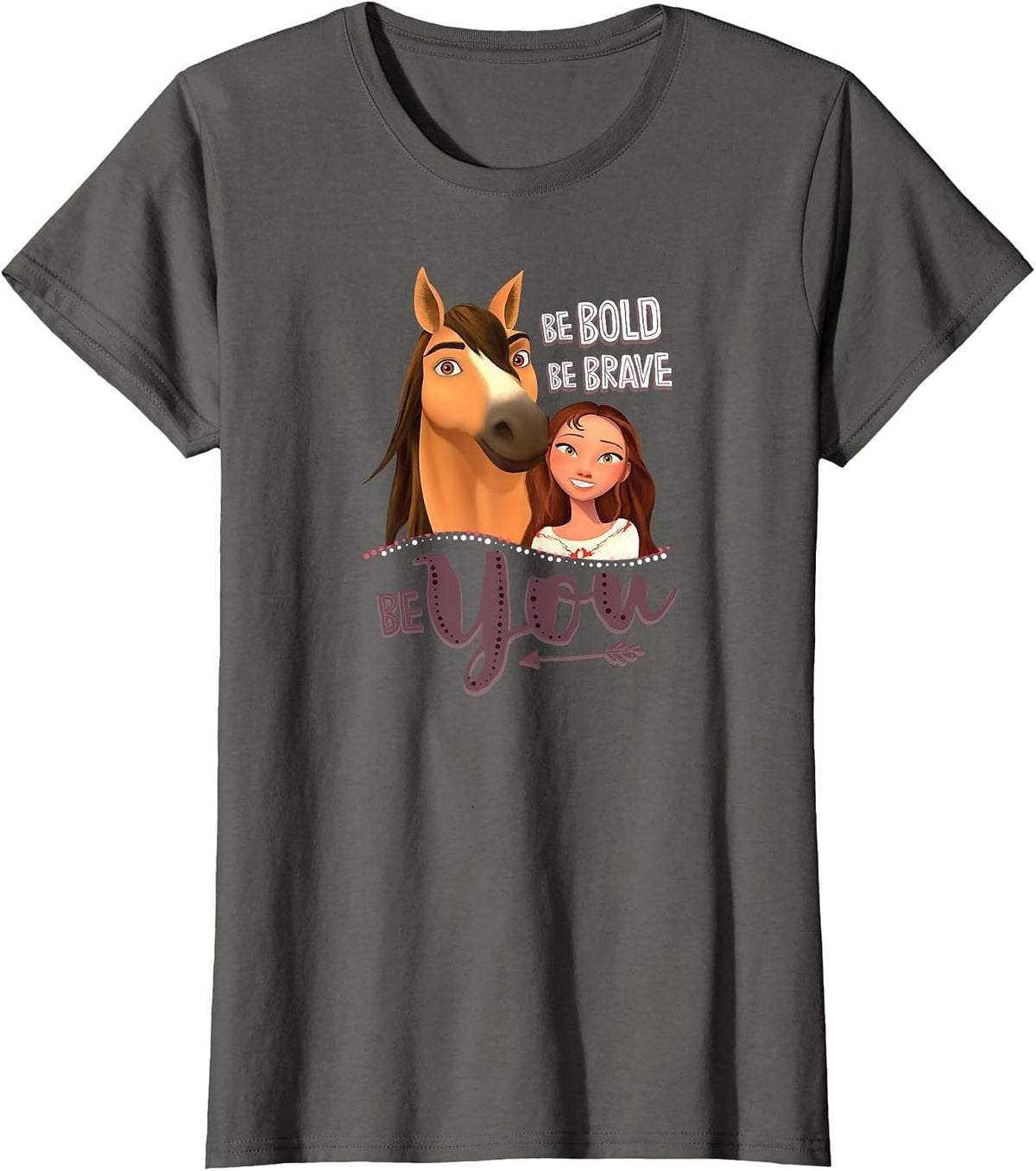 DreamWorks Spirit Riding Free Be You T-Shirt - Asphalt Grey
