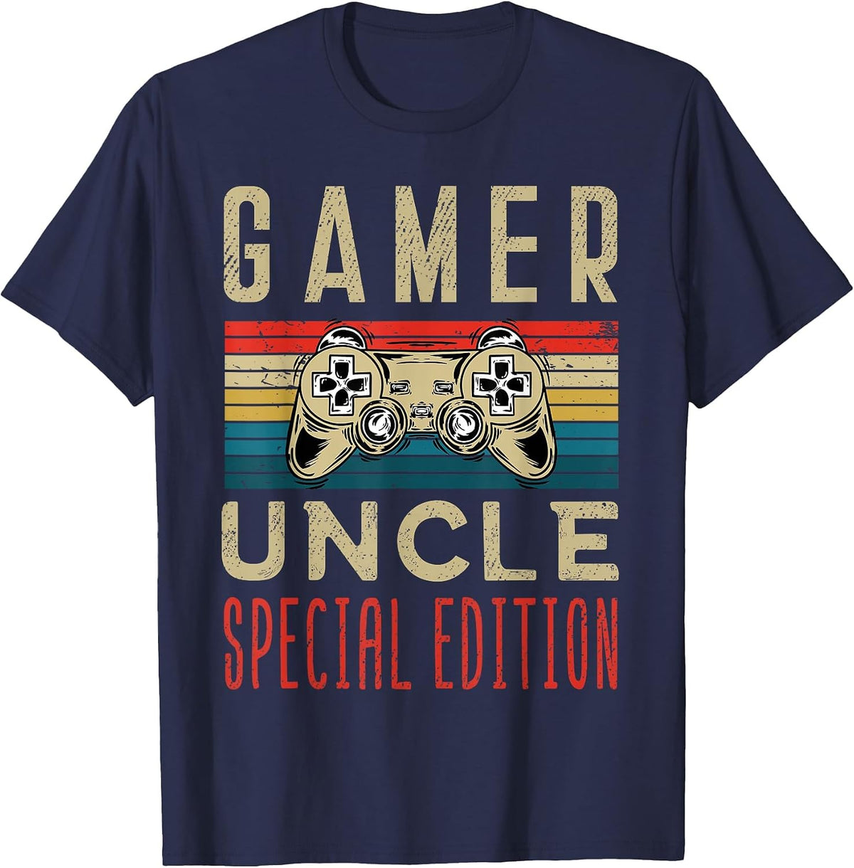 Funny Uncle Video Games,Uncle T-Shirt - Navy Blue