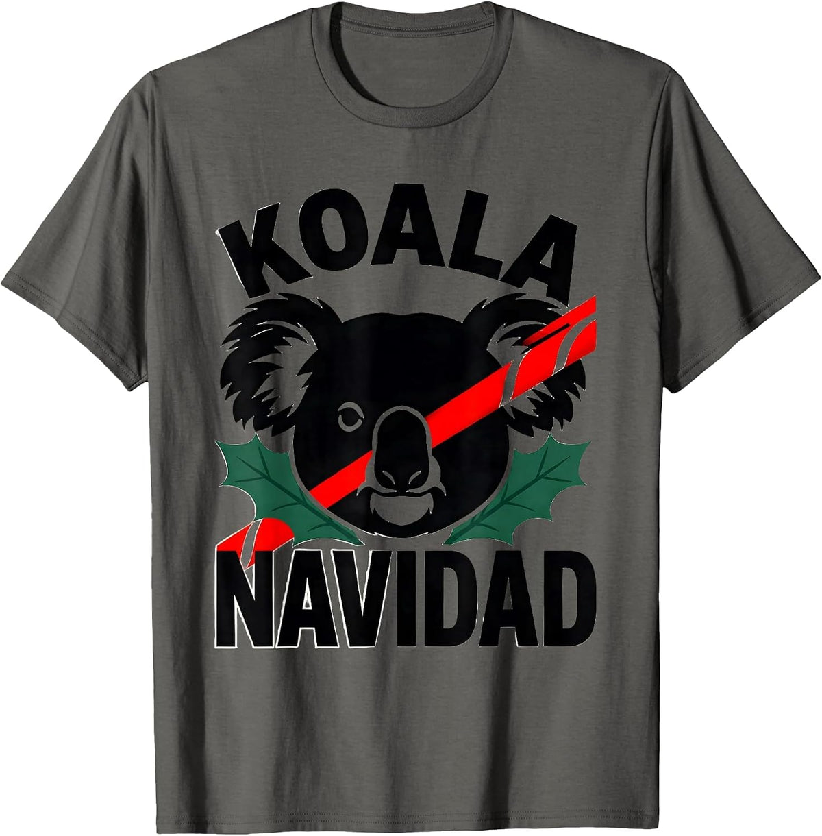 Men's Koala Navidad Funny Koala Lover Christmas Pun Gift T-Shirt - Asphalt Grey
