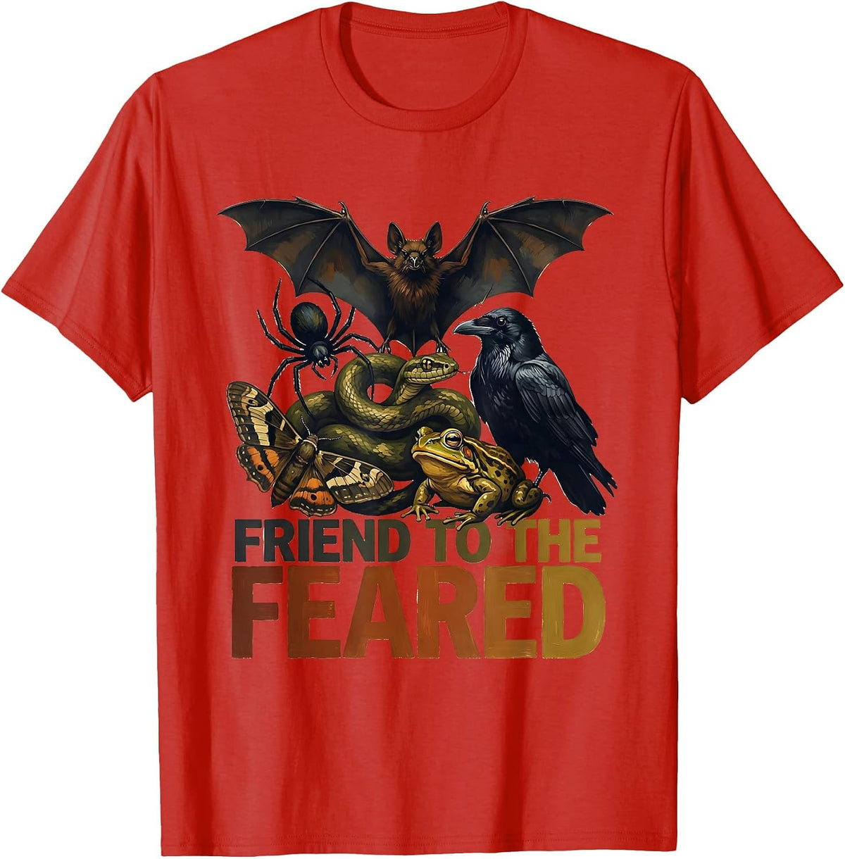 Men's Friend To The Feared Sentimental Misunderstood Creatures T-Shirt - Red