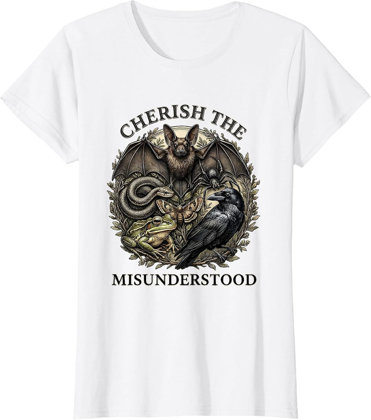 Cherish The Misunderstood Nature Lover Wildlife Appreciation T-Shirt - White