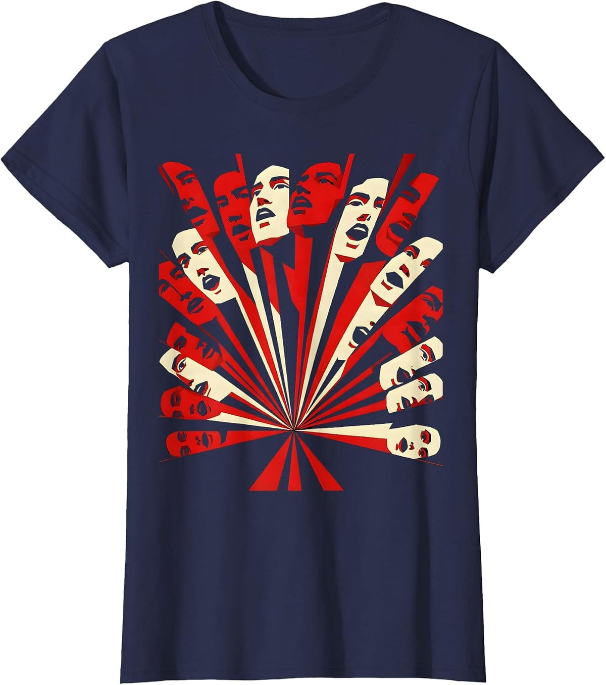 Women's We The People Diverse Choir Unity Graphic T-Shirt - Navy Blue