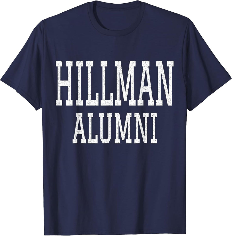 Hillman Alumni, Historical Black College and University T-Shirt - Navy Blue