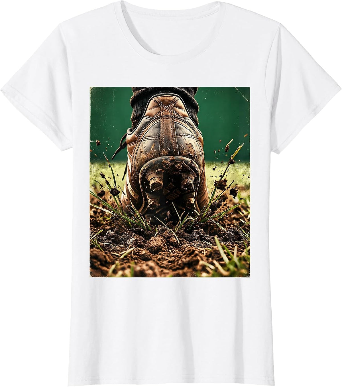 Rugby Boot Turf Grind Graphic Tee T-Shirt - White