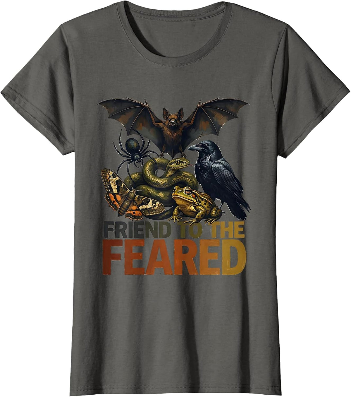 Women's Friend To The Feared Sentimental Misunderstood Creatures T-Shirt - Asphalt Grey