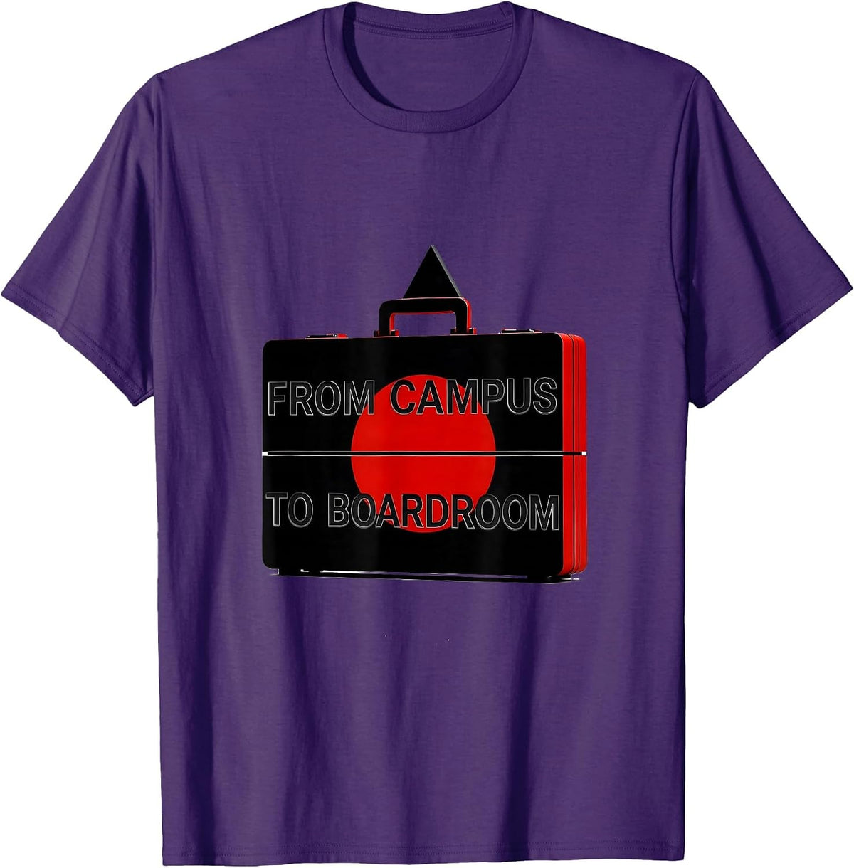 From Campus to Boardroom College Women Design T-Shirt - Purple
