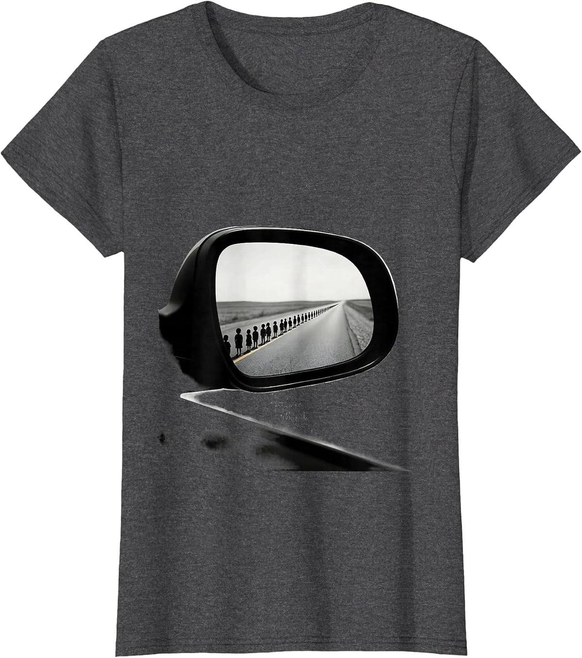 Women's School Bus Driver Minimalist Driver Humor T-Shirt - Dark Heather Grey
