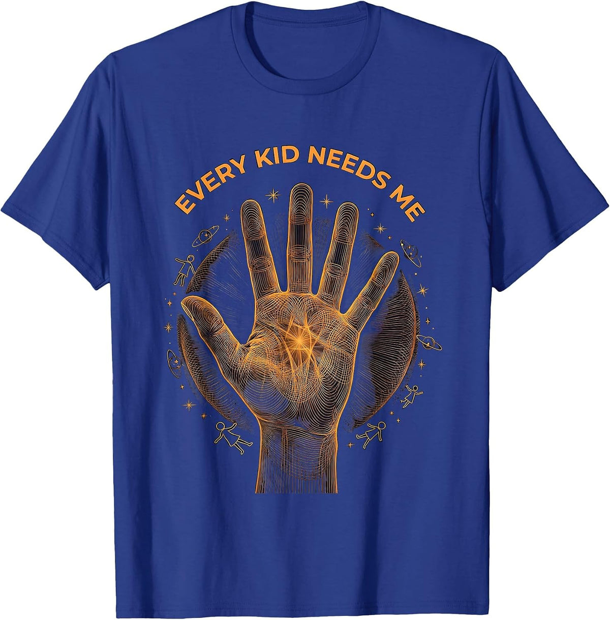 Men's Every Kid Needs Me Paraprofessional Design T-Shirt - Royal Blue