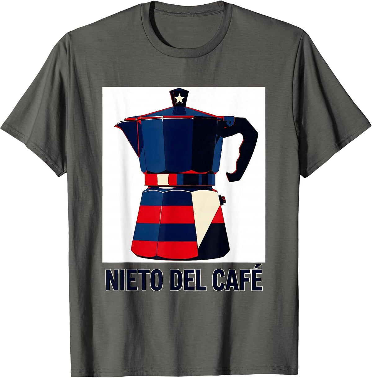 Nieto Del Café Cuban Heritage Pride Abuelo Gift T-Shirt - Asphalt Grey