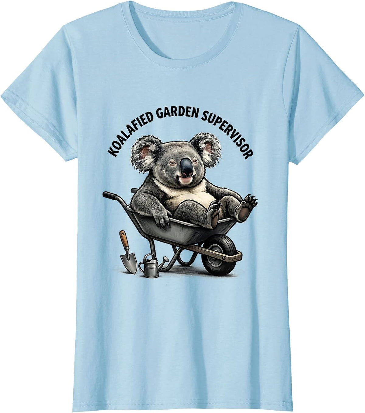 Koalafied Garden Supervisor Funny Koala Lover Cute Animal T-Shirt - Baby Blue