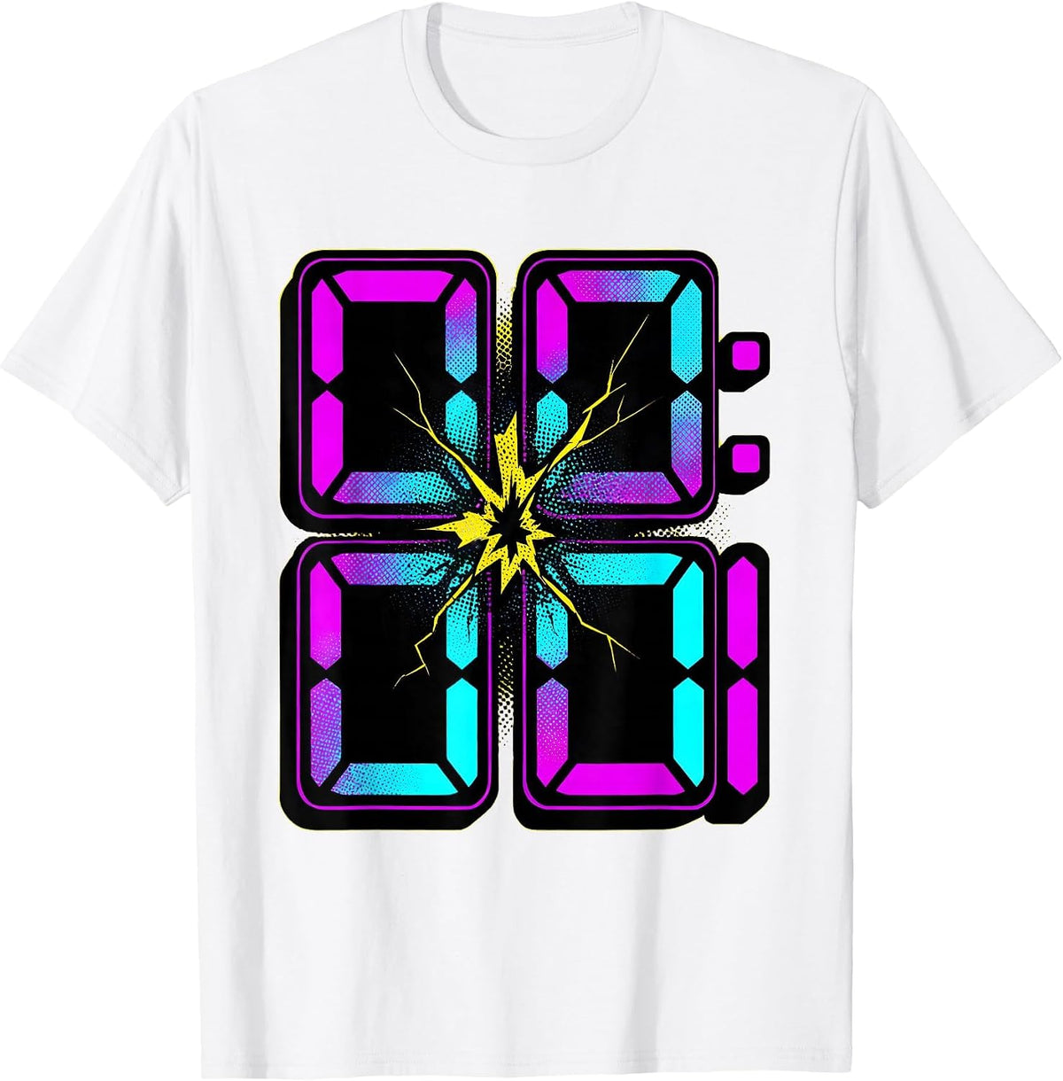 Men's Y2K Millennium Countdown Clock One Second T-Shirt - White