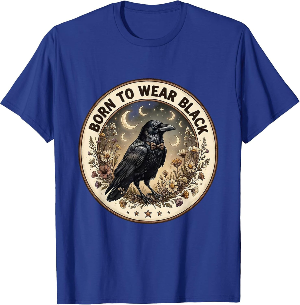 Born to Wear Black Tuxedo Graphic Design T-Shirt - Royal Blue