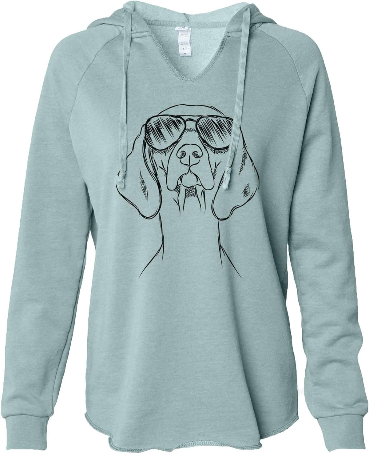 Inkopious Sawyer the Vizsla - Cali Wave Hooded Sweatshirt - Sage