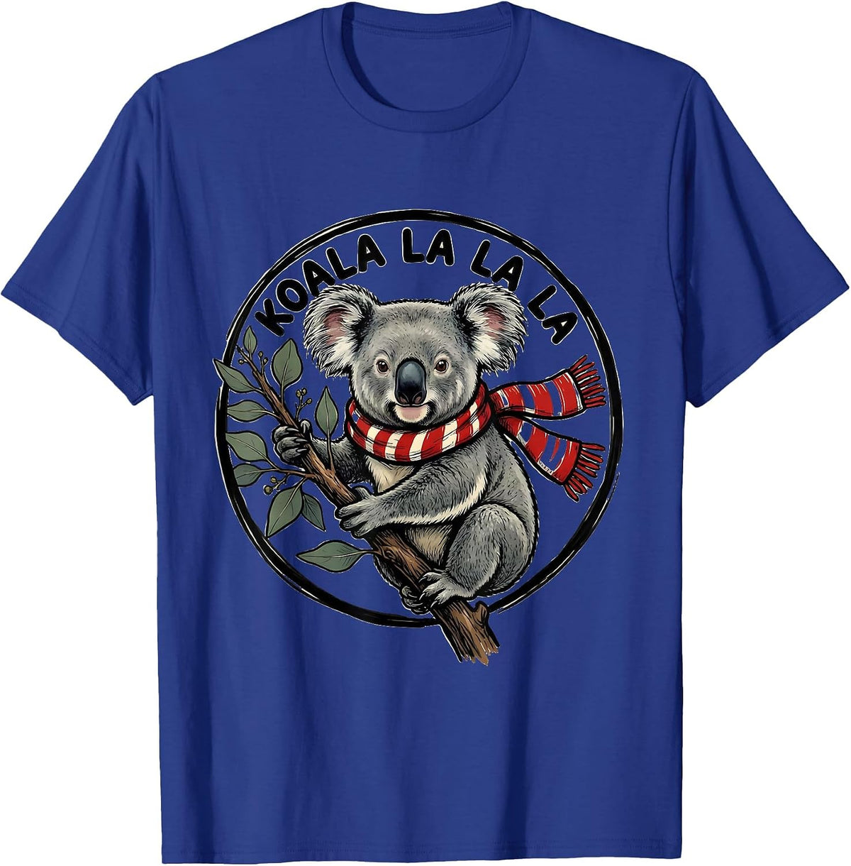 Koala La La La Funny Christmas Animal Pun Humor T-Shirt - Royal Blue