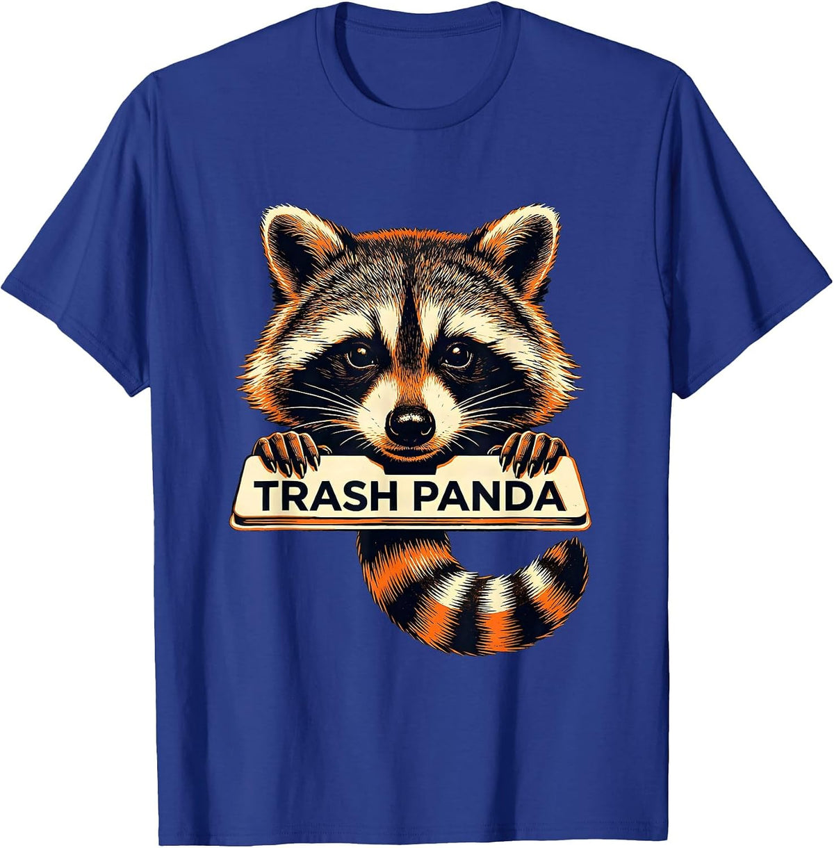 Trash Panda Funny Raccoon Meme Humor Kids Baseball Mom T-Shirt - Royal Blue