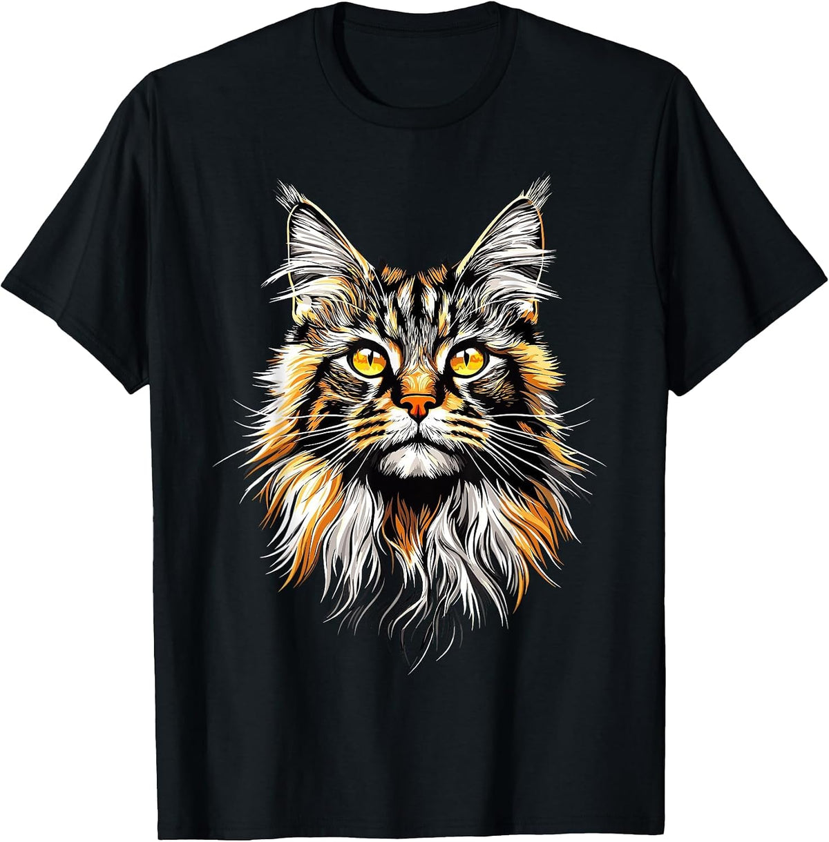 Maine Coon Cat Lovers Cute Funny Maine Coon Cats Lover T-Shirt - Black
