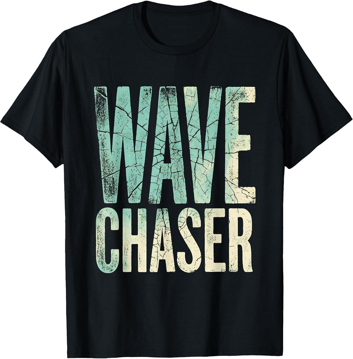 Men's Wave Chaser Sailor Nautical Design T-Shirt - Black